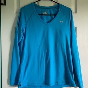 Women’s Blue Under Armour Long Sleeve, Size M